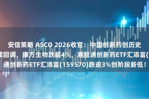 安信策略 ASCO 2026收官：中国创新药创历史性突破！港股创新药连续回调，康方生物跌超4%，港股通创新药ETF汇添富(159570)跌逾3%创阶段新低！