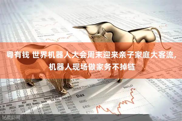 粤有钱 世界机器人大会周末迎来亲子家庭大客流, 机器人现场做家务不掉链